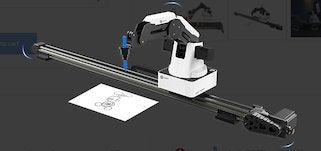 DOBOT Magician Educational Programming Robot, 4-axis Robot Arm with 3D Printer, Pen Holder, Suction Cap, Gripper Heads for K12 or STEAM Education - Basic Version