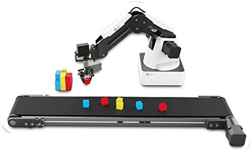 DOBOT Magician Educational Programming Robot, 4-axis Robot Arm with 3D Printer, Pen Holder, Suction Cap, Gripper Heads for K12 or STEAM Education - Basic Version