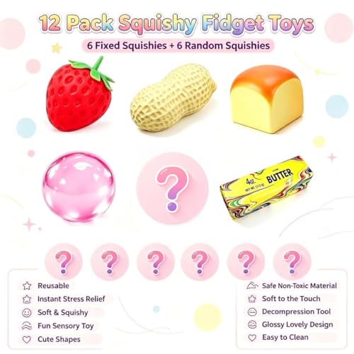 Sensory Squishy Fidget Toy Pack
