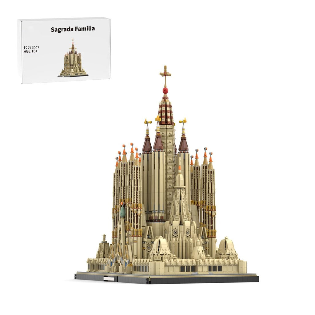 BICRKTOMXY Architecture Sagrada Familia Building Blocks Set, World Famous Landmark Collection Architectural Model Kit Designed by jeongwonE, Display Model & Home Decor Gift for Adults 10045PCS