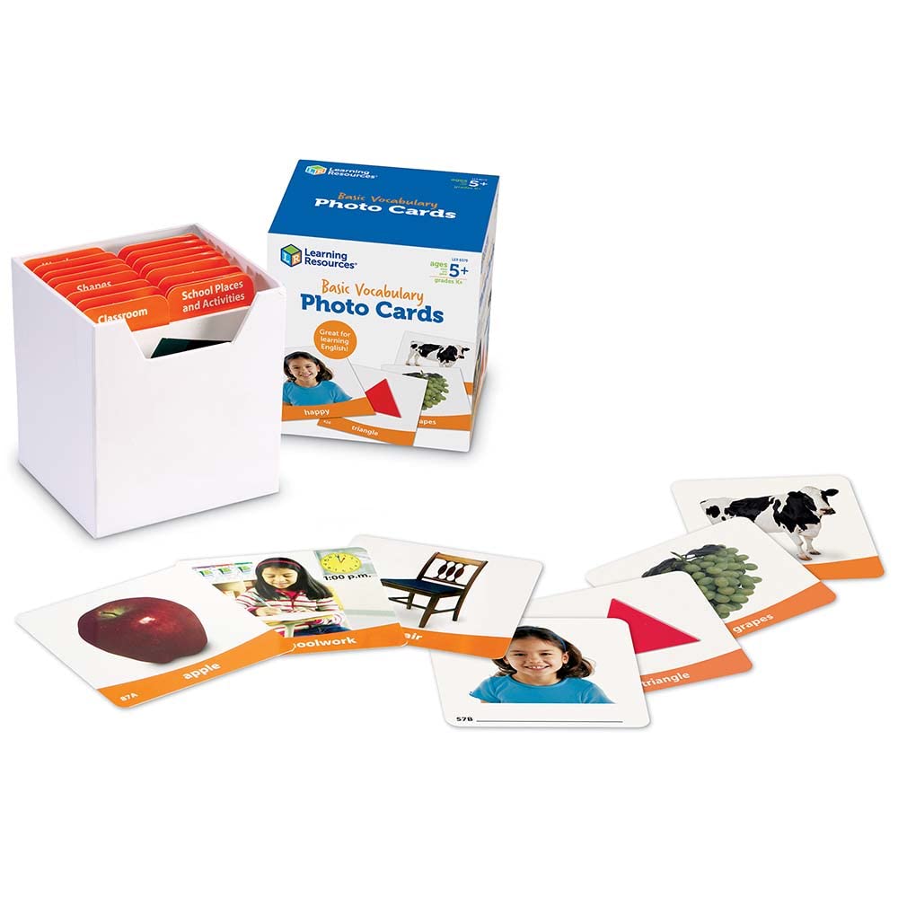 Learning Resources Basic Vocabulary Photo Cards