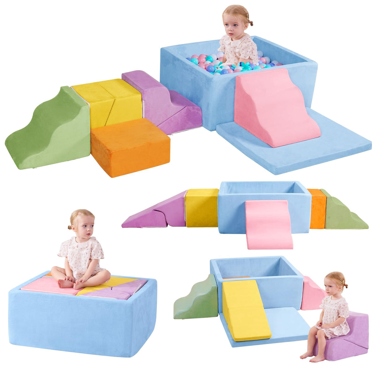MOOZHEALTH Toddler Foam Climbing Play Set