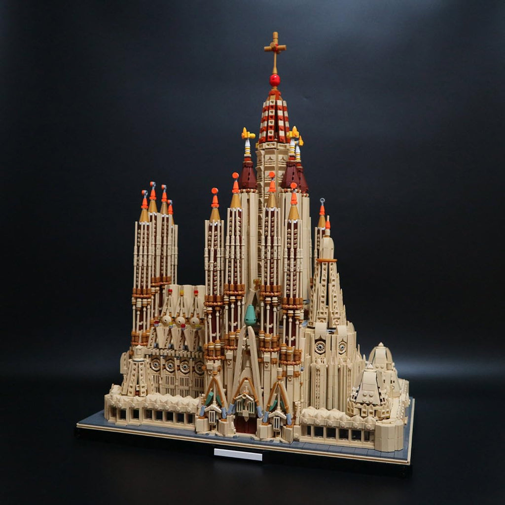 BICRKTOMXY Architecture Sagrada Familia Building Blocks Set, World Famous Landmark Collection Architectural Model Kit Designed by jeongwonE, Display Model & Home Decor Gift for Adults 10045PCS