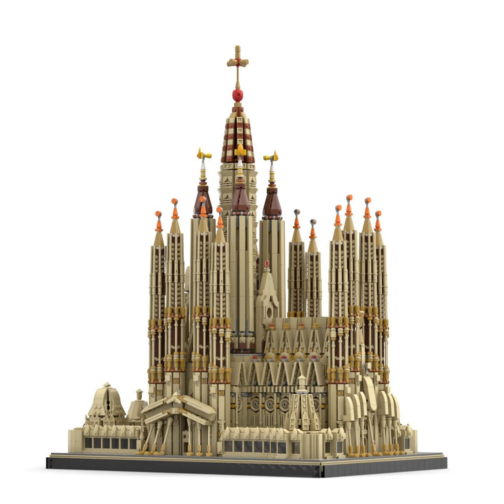 BICRKTOMXY Architecture Sagrada Familia Building Blocks Set, World Famous Landmark Collection Architectural Model Kit Designed by jeongwonE, Display Model & Home Decor Gift for Adults 10045PCS