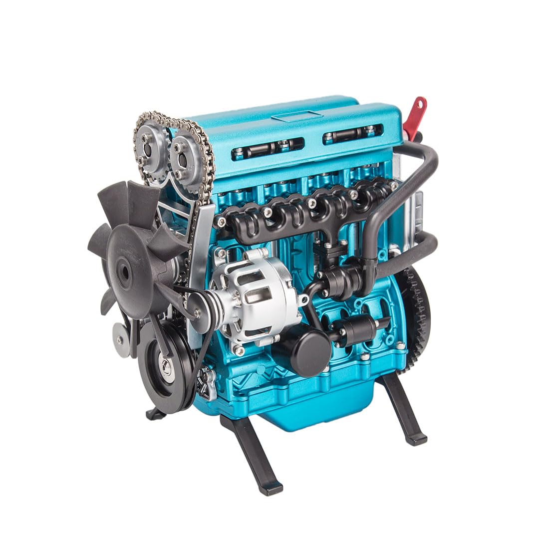 All-Metal 4-Cylinder Engine Model Kit