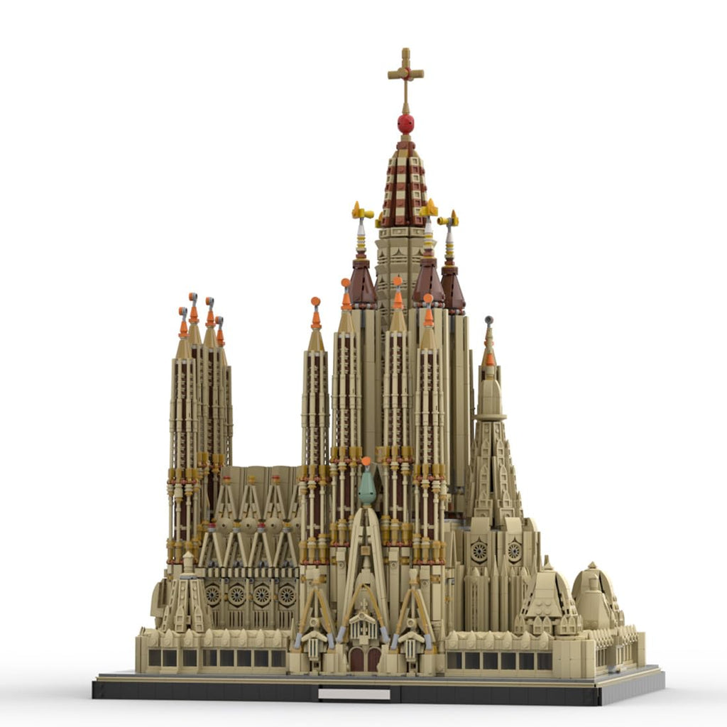 BICRKTOMXY Architecture Sagrada Familia Building Blocks Set, World Famous Landmark Collection Architectural Model Kit Designed by jeongwonE, Display Model & Home Decor Gift for Adults 10045PCS