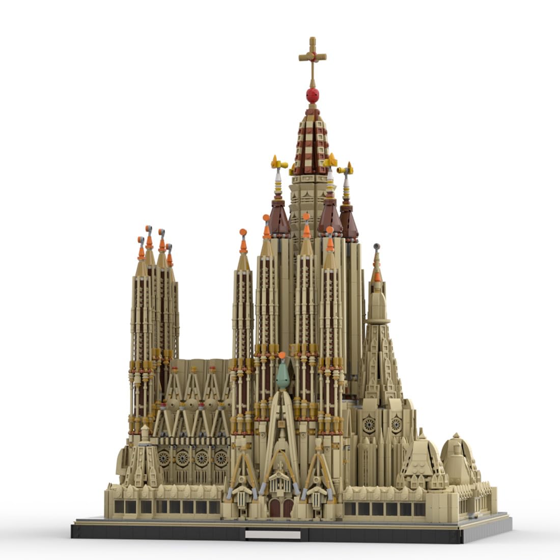 BICRKTOMXY Architecture Sagrada Familia Building Blocks Set, World Famous Landmark Collection Architectural Model Kit Designed by jeongwonE, Display Model & Home Decor Gift for Adults 10045PCS