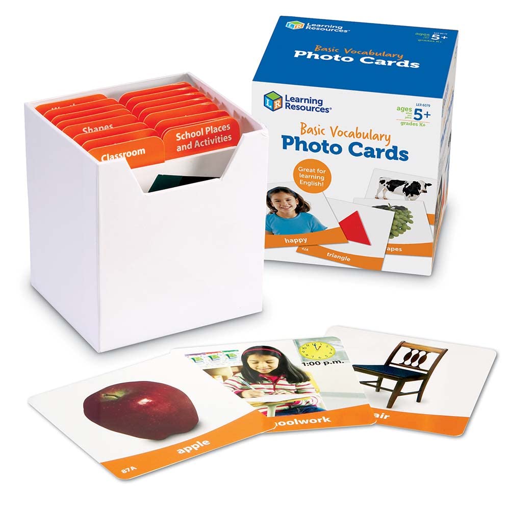 Learning Resources Basic Vocabulary Photo Cards