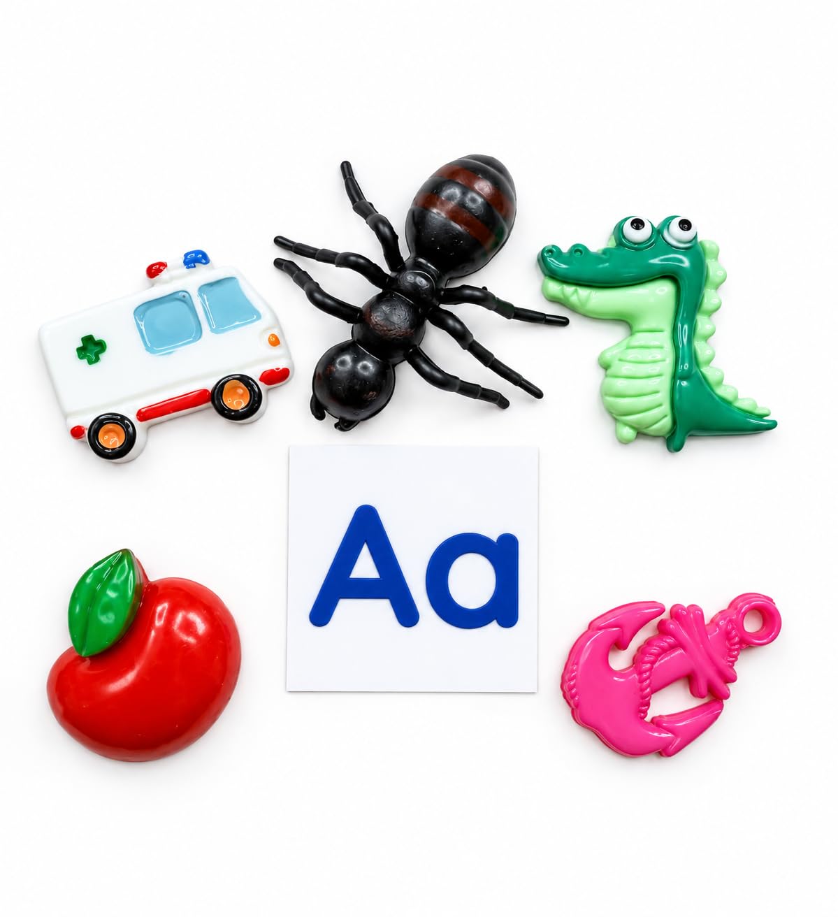 Alphabet Objects Set, 130+ Beginning Sound Trinkets for Phonics & Language Learning, 5 per Letter A–Z, Montessori Learning Materials Say & Play