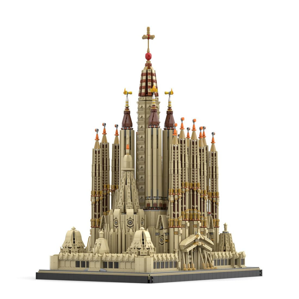 BICRKTOMXY Architecture Sagrada Familia Building Blocks Set, World Famous Landmark Collection Architectural Model Kit Designed by jeongwonE, Display Model & Home Decor Gift for Adults 10045PCS