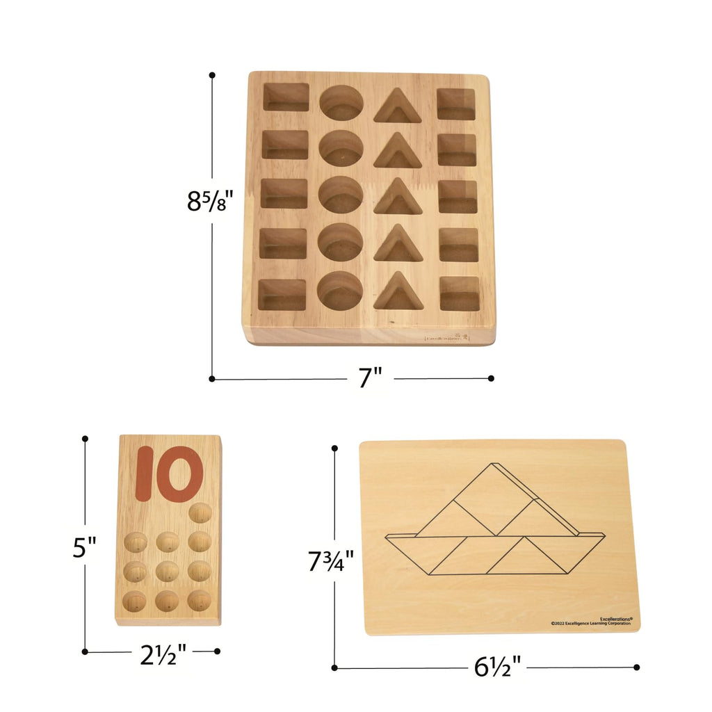 Excellerations Natural Math Kit - Kit of 3