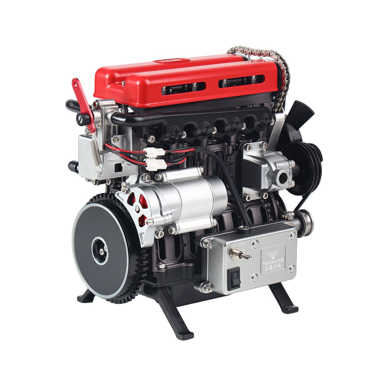 All-Metal 4-Cylinder Engine Model Kit