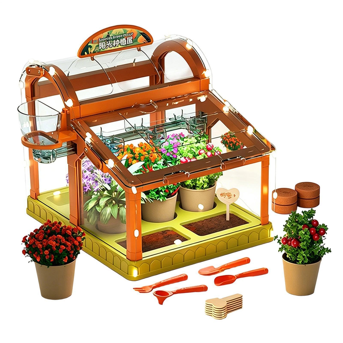 Kids Indoor Plant Growing Greenhouse Kit