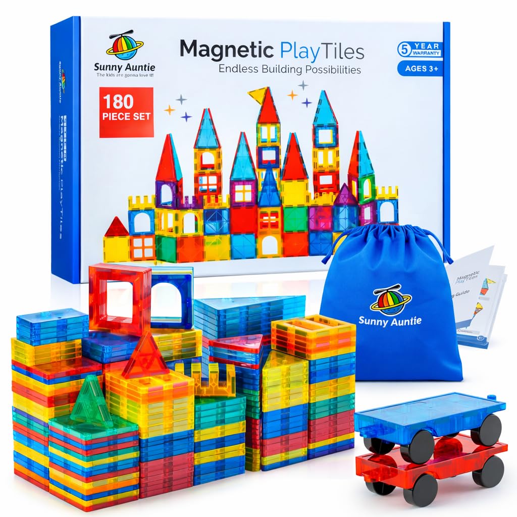 SUNNY AUNTIE STEM Magnetic Building Tiles