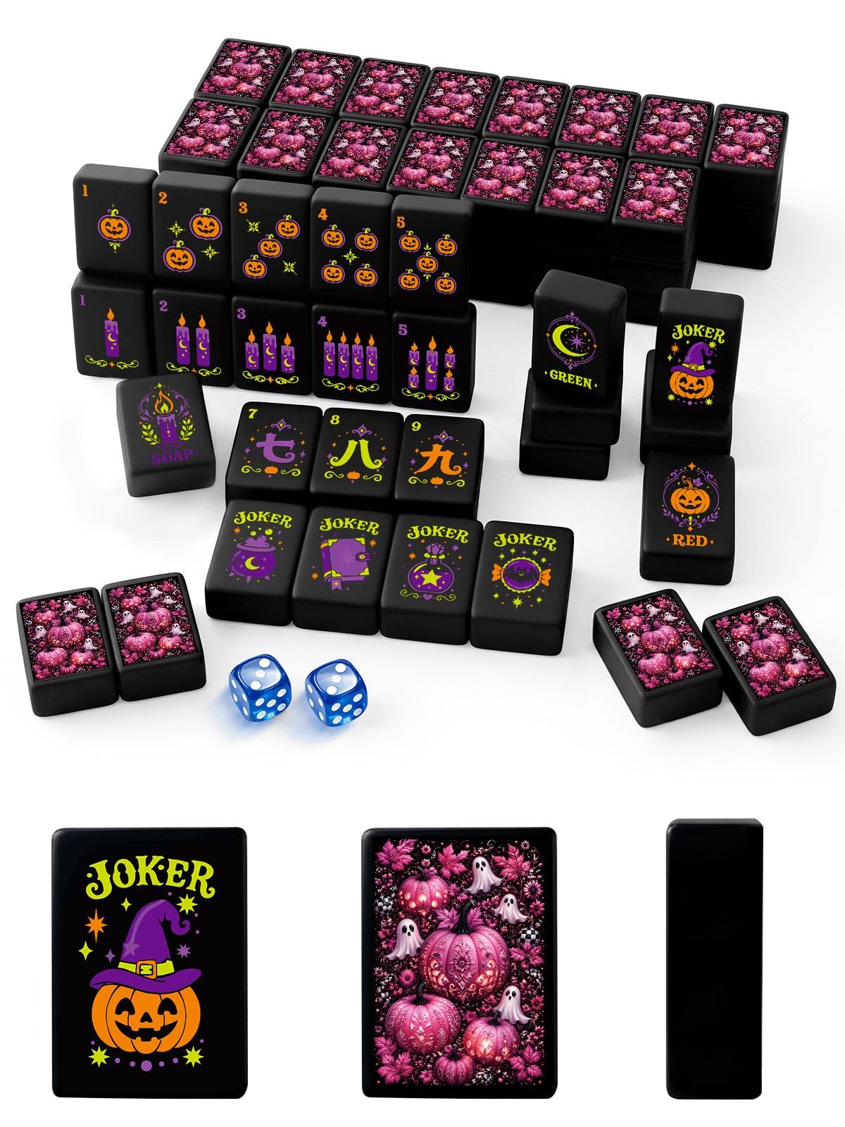 Halloween American Mahjong Tile Set