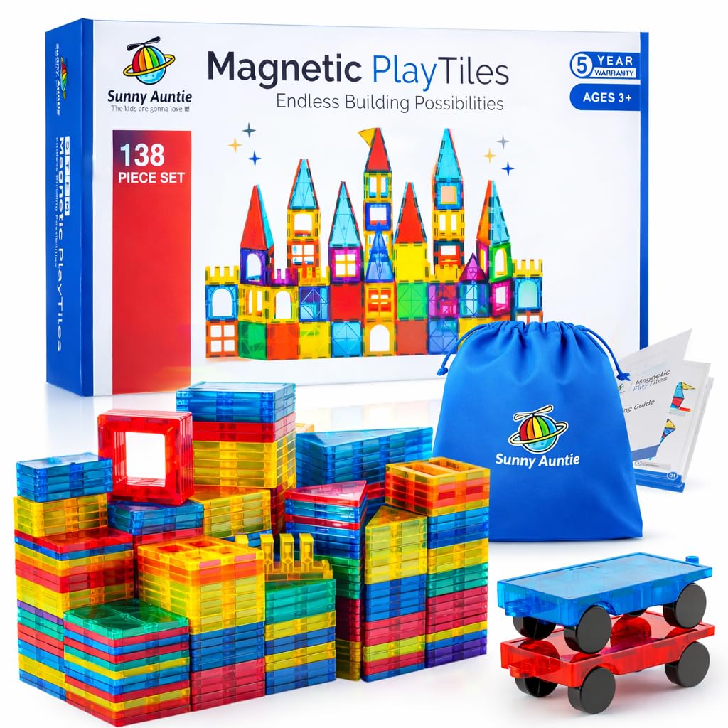 SUNNY AUNTIE STEM Magnetic Building Tiles