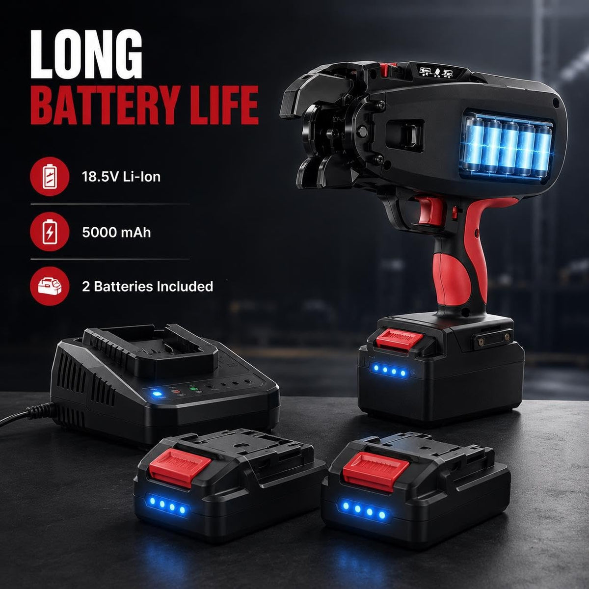 Portable Rebar Binding Machine, Complete Kit 2