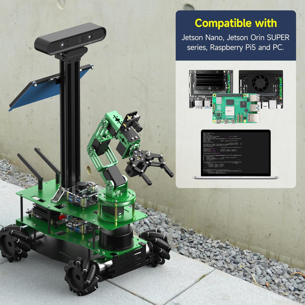 Yahboom Rosmaster X3 Plus Adults ROS Programming Artificial Intelligence to Build Experimental Project Kit with Lidar and Depth Camera Support APP Handle Control
