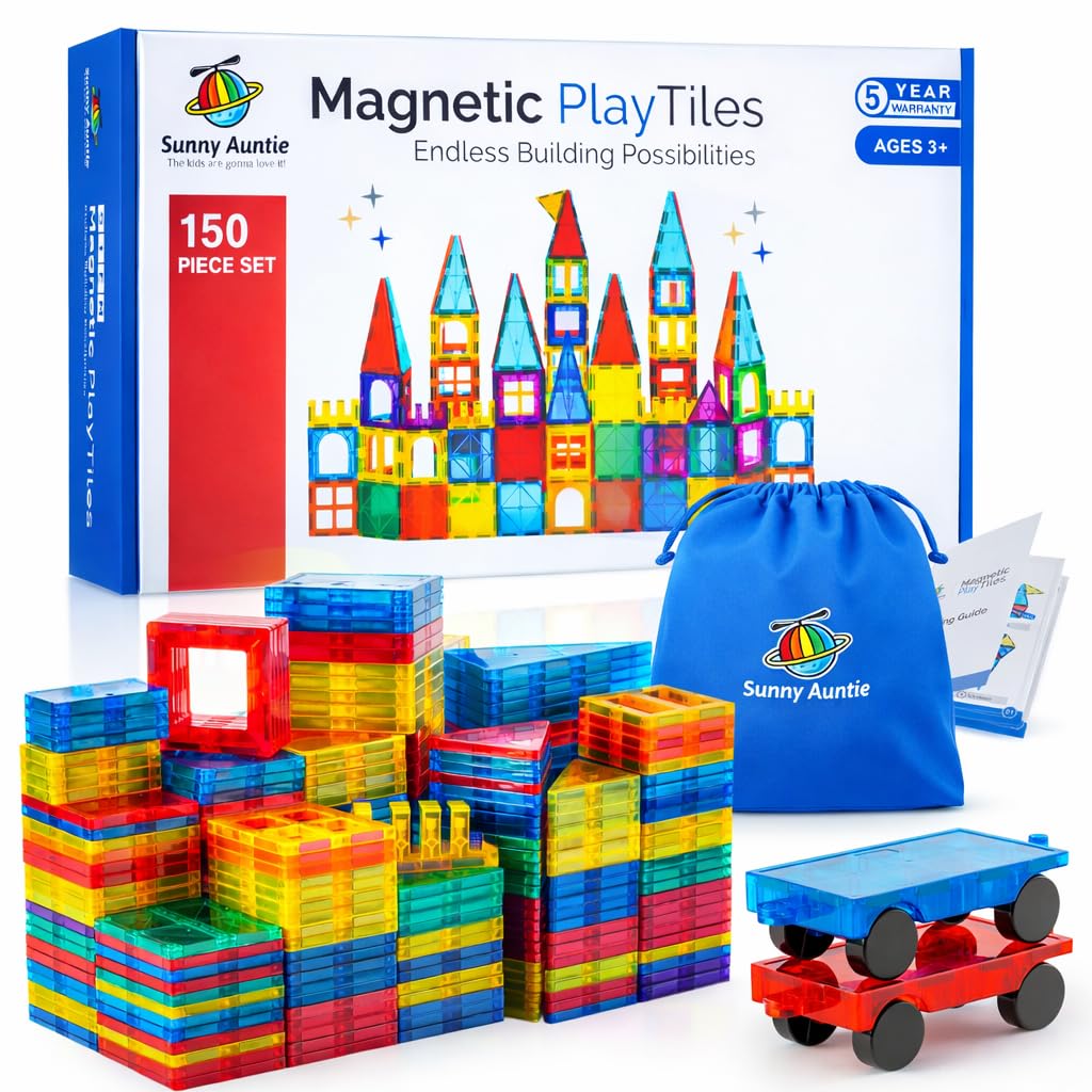 SUNNY AUNTIE STEM Magnetic Building Tiles