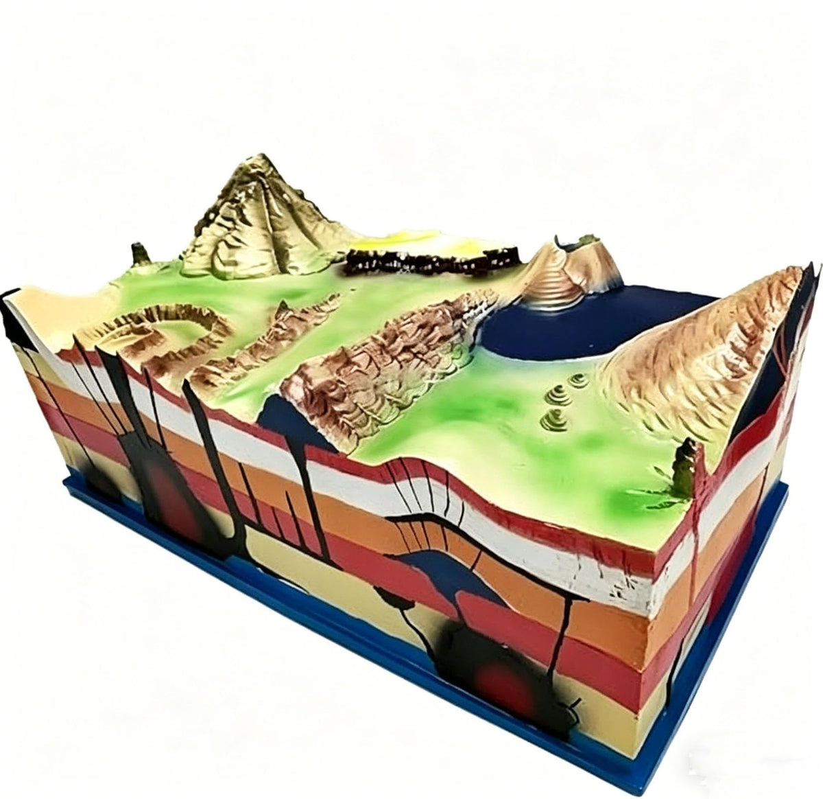 3D Volcano Distribution Model,Complete Volcano Demonstration