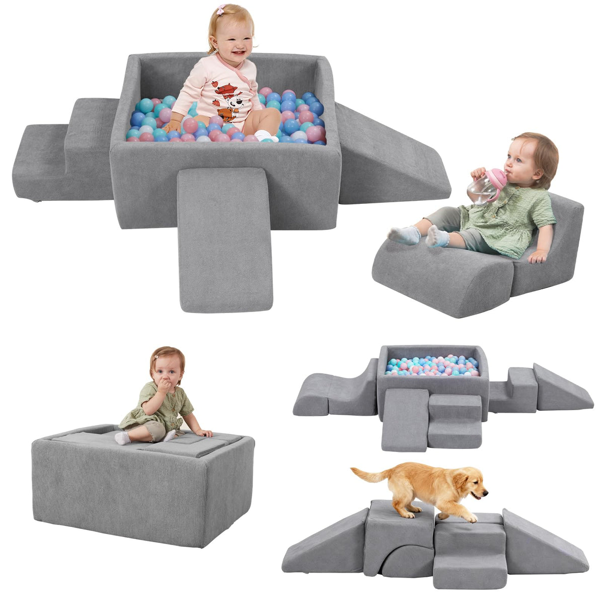 MOOZHEALTH Toddler Foam Climbing Play Set
