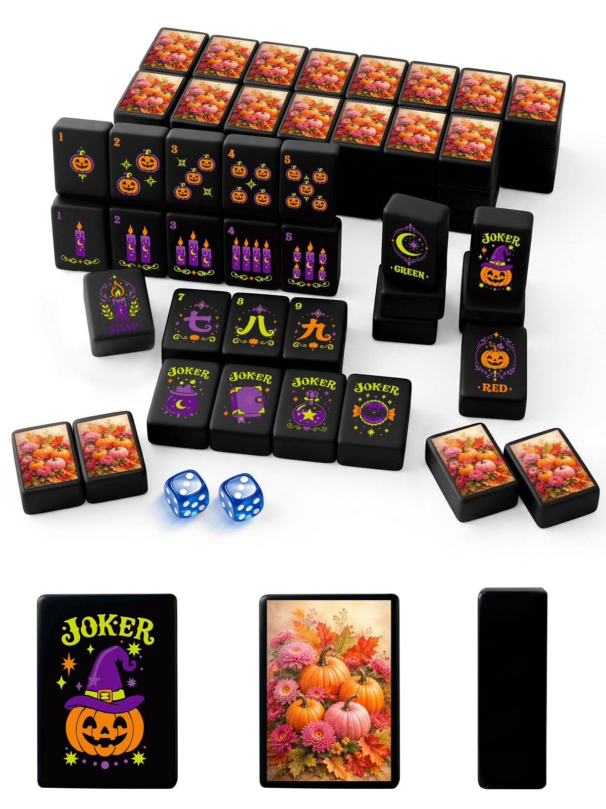 Halloween American Mahjong Tile Set