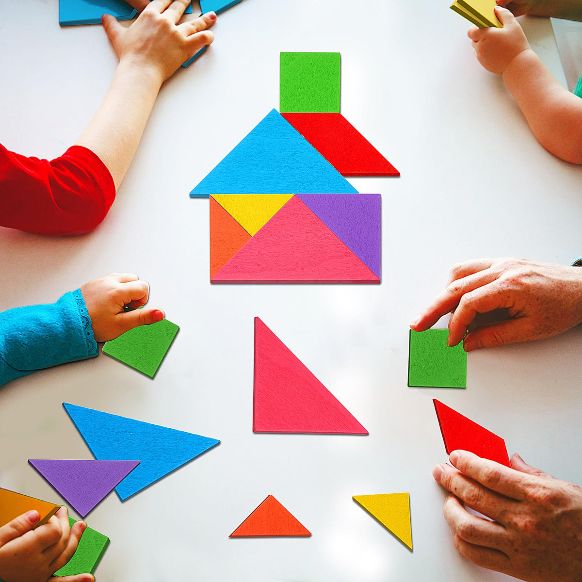 Soulchen Wooden Tangram Puzzle Set