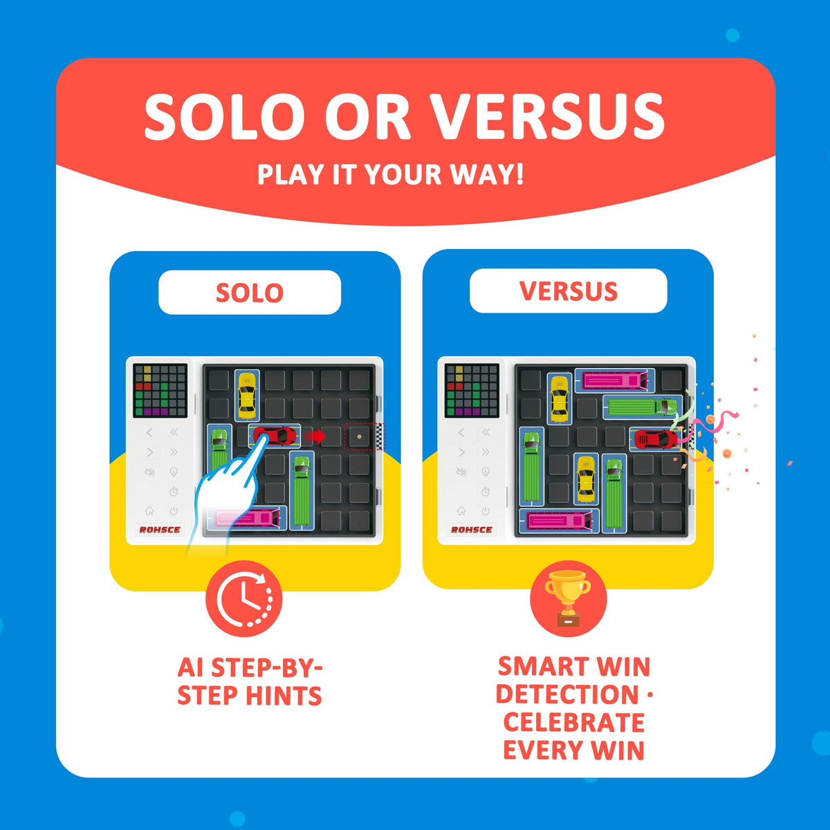 Huarong Road Logic Parking Puzzle Game