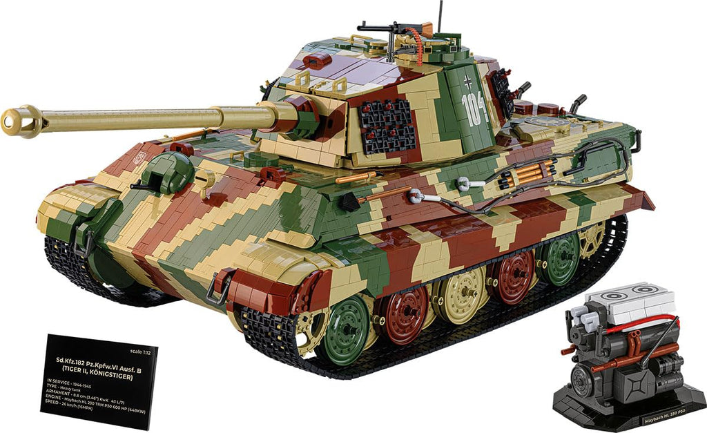 COBI Tiger II Königstiger, The Tank Museum, 1:12 Scale, 11,170 Pieces