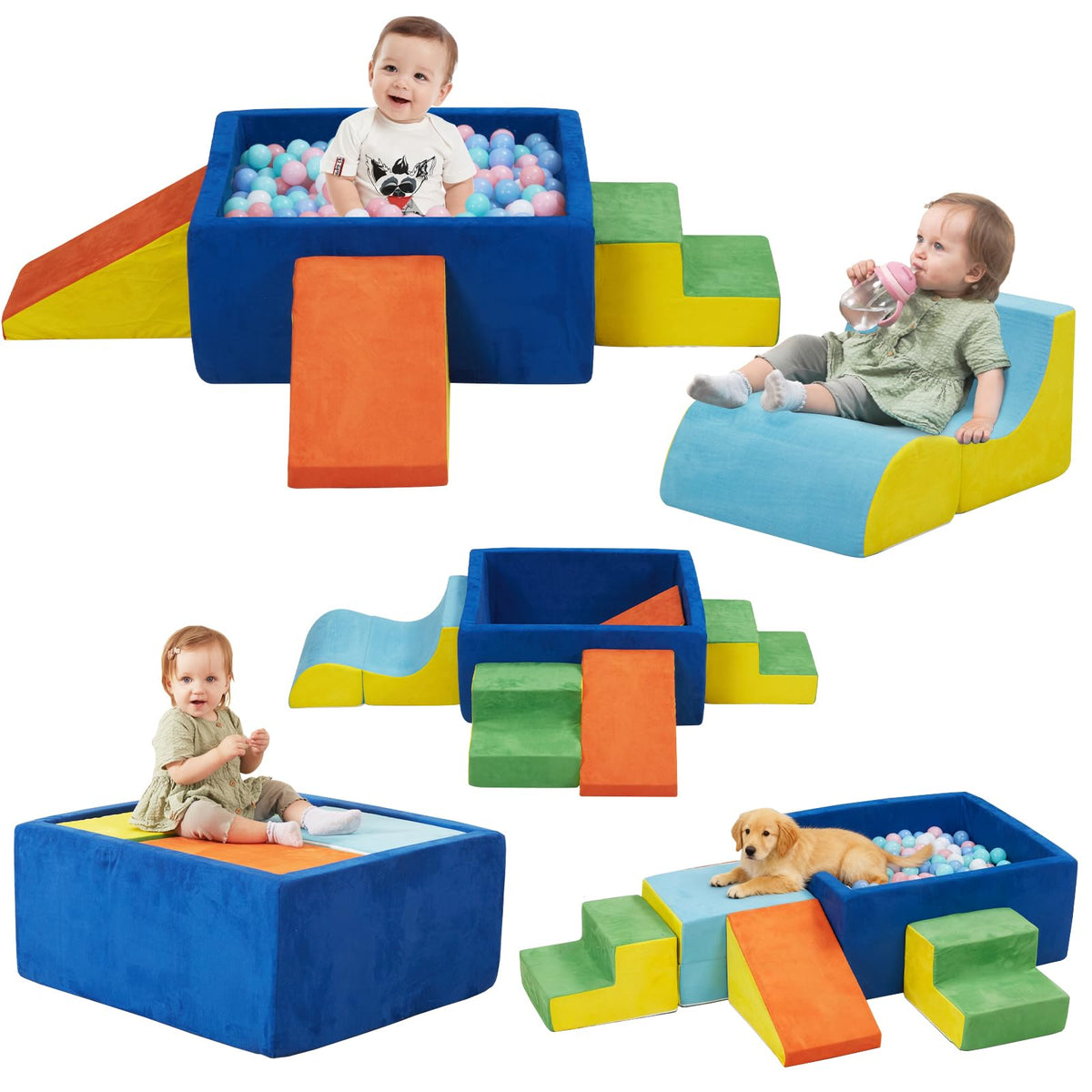 MOOZHEALTH Toddler Foam Climbing Play Set