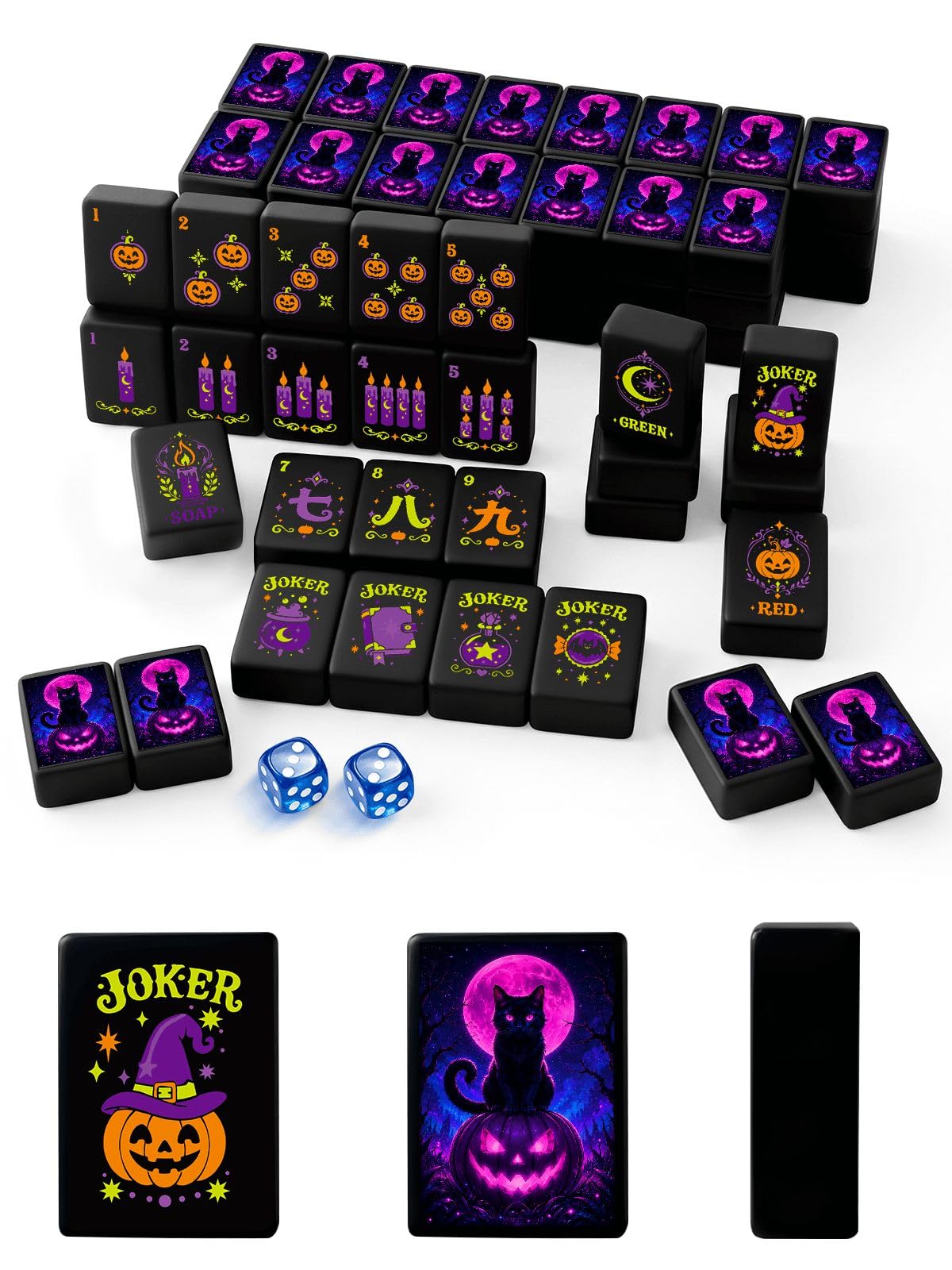 Halloween American Mahjong Tile Set