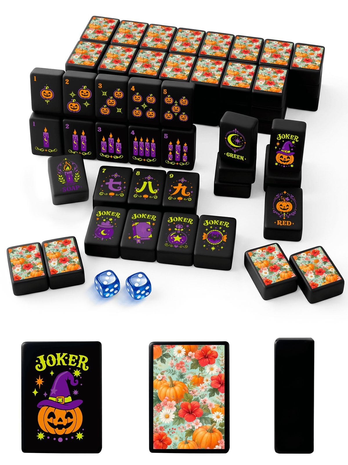 Halloween American Mahjong Tile Set
