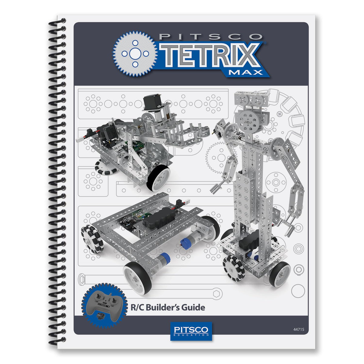 Pitsco Education TETRIX MAX R/C Robotics Set, STEM Projects for Teens Ages 15 & Up, Robotics Construction Sets, Real-World Engineering, Includes Nearly 700 Building Elements & Assembly Tools