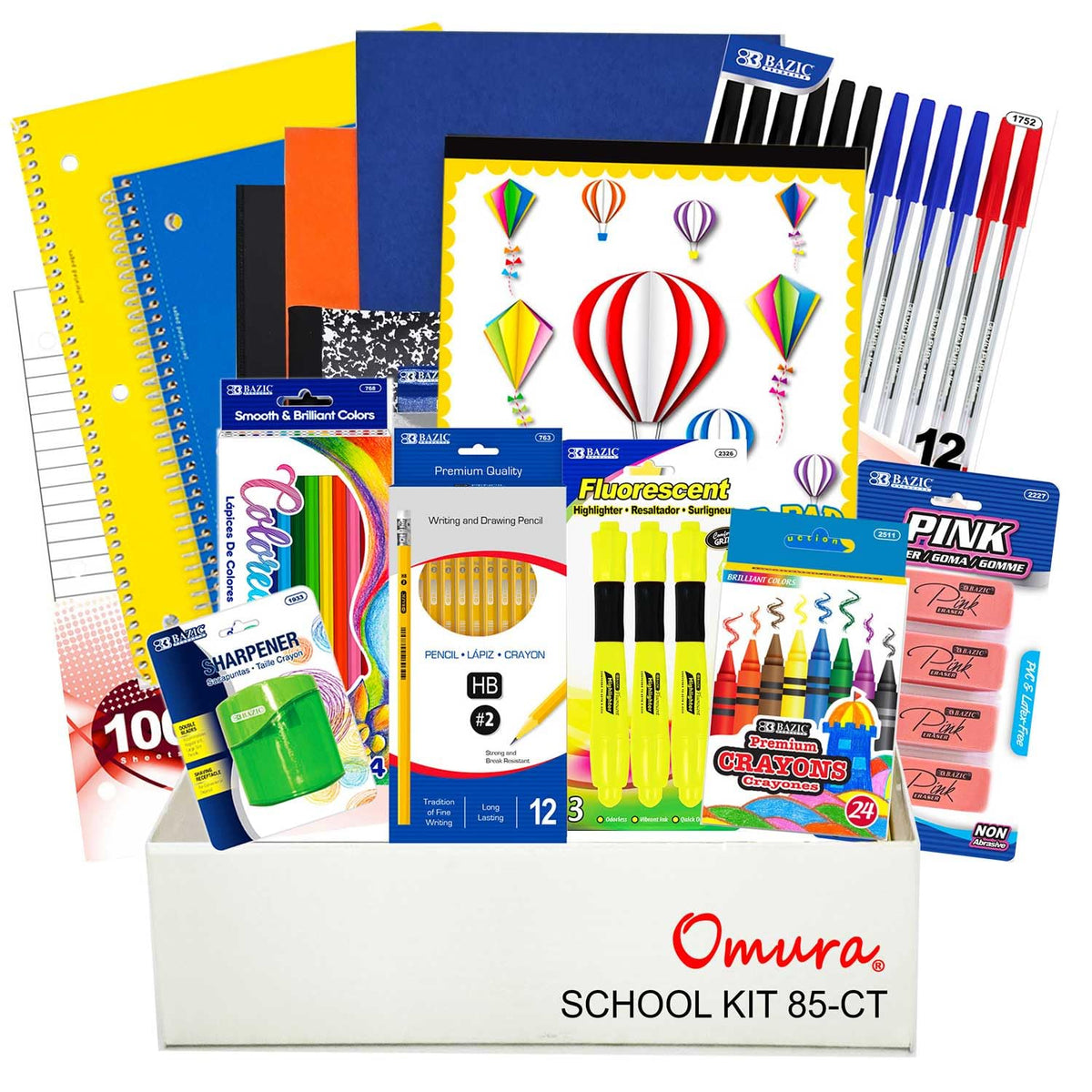 OMURA Primary School Supply Essentials Box