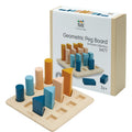 PlanToys® Geometric Peg Boards, Wooden Educational Toy Kids Montessori