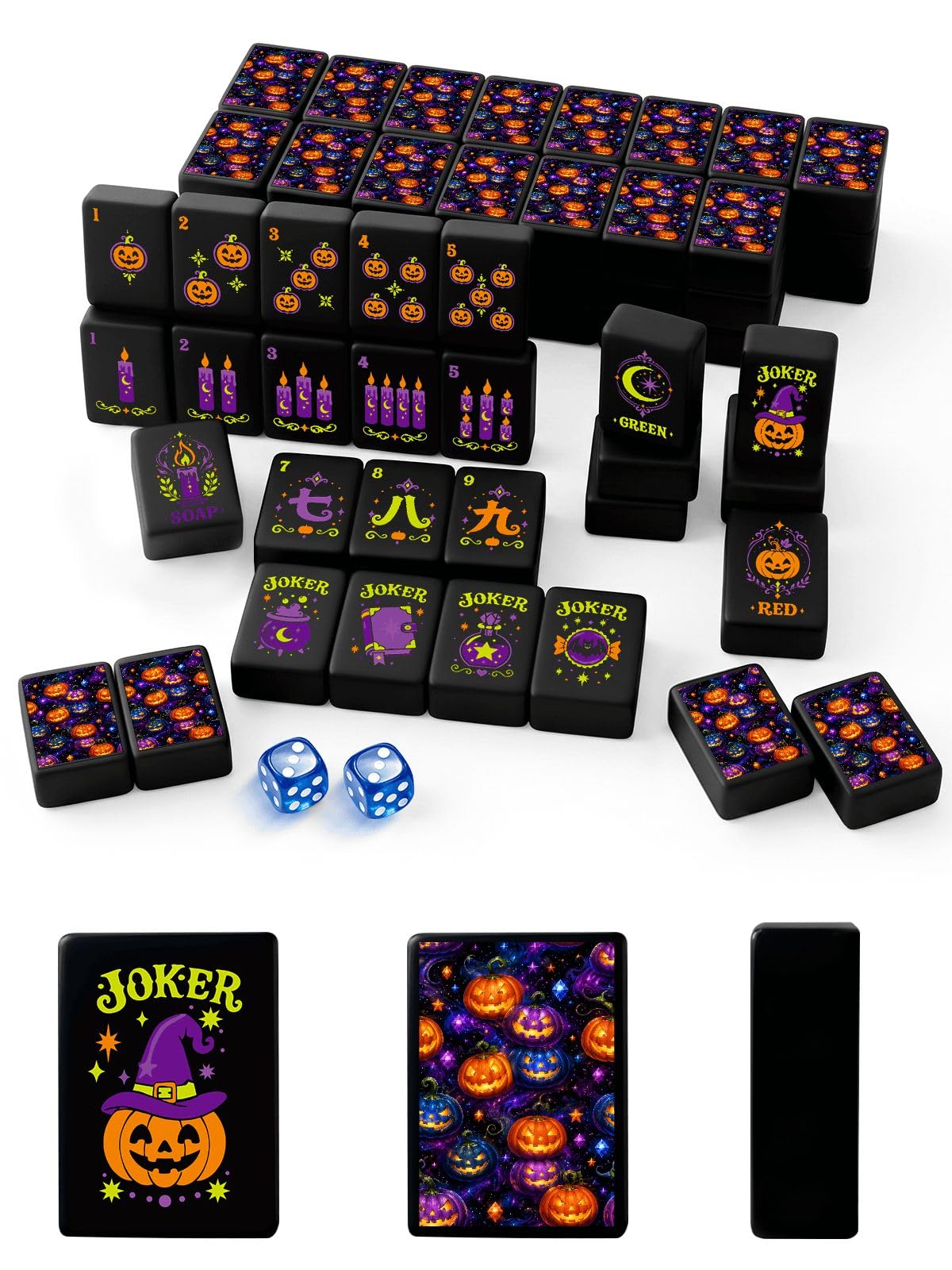 Halloween American Mahjong Tile Set