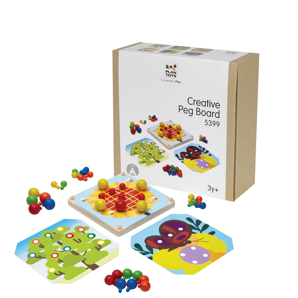 PlanToys Geometric Peg Board Learning Toy