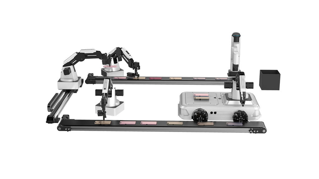 DOBOT Magician Educational Programming Robot, 4-axis Robot Arm with 3D Printer, Pen Holder, Suction Cap, Gripper Heads for K12 or STEAM Education - Basic Version