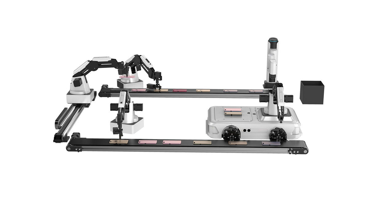 DOBOT Magician Educational Programming Robot, 4-axis Robot Arm with 3D Printer, Pen Holder, Suction Cap, Gripper Heads for K12 or STEAM Education - Basic Version
