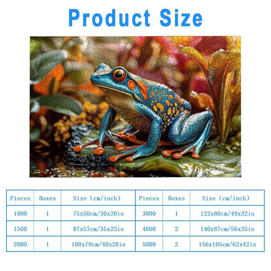 Wooden Frog Jigsaw Puzzle for Adults