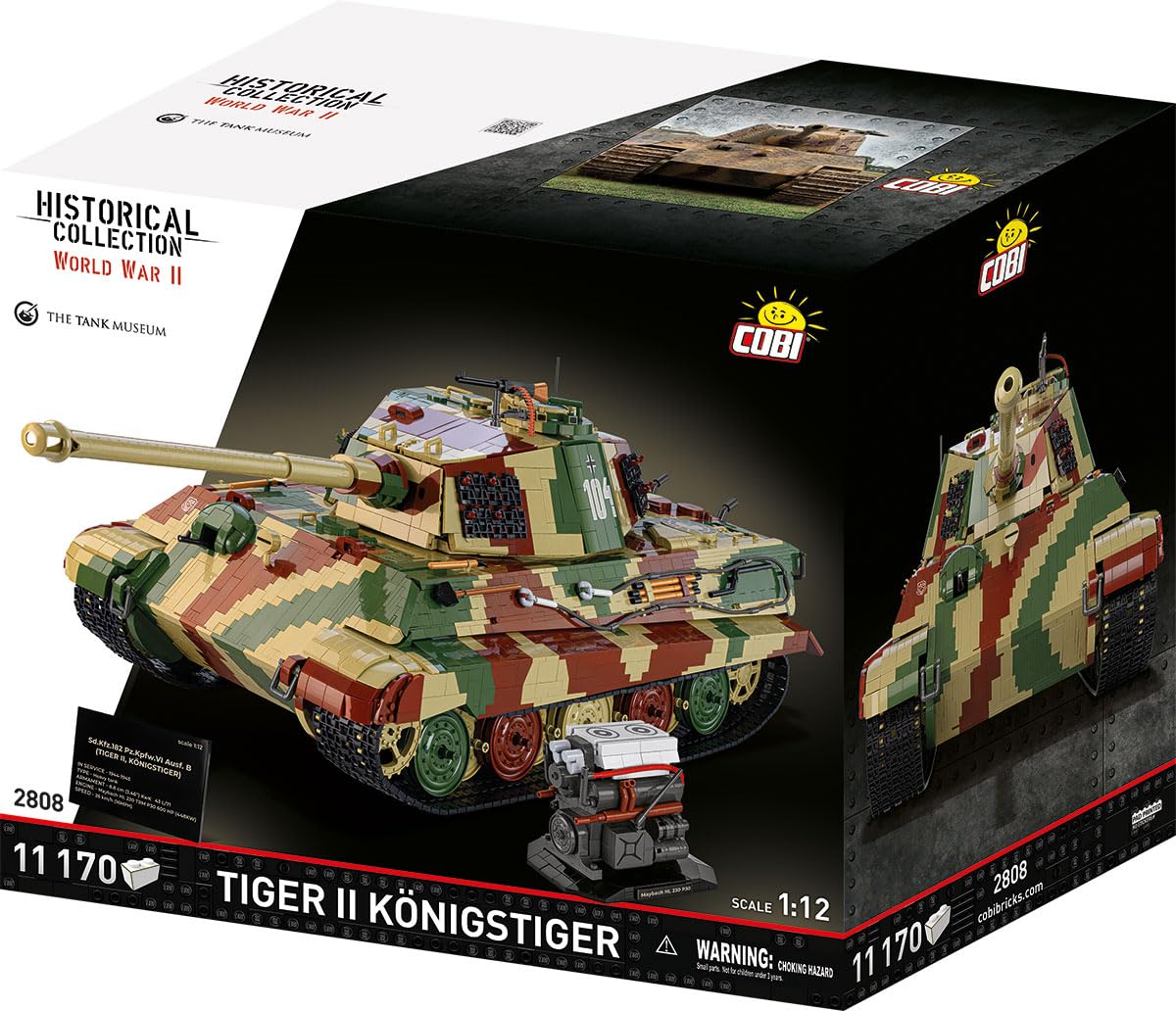 COBI Tiger II Königstiger, The Tank Museum, 1:12 Scale, 11,170 Pieces