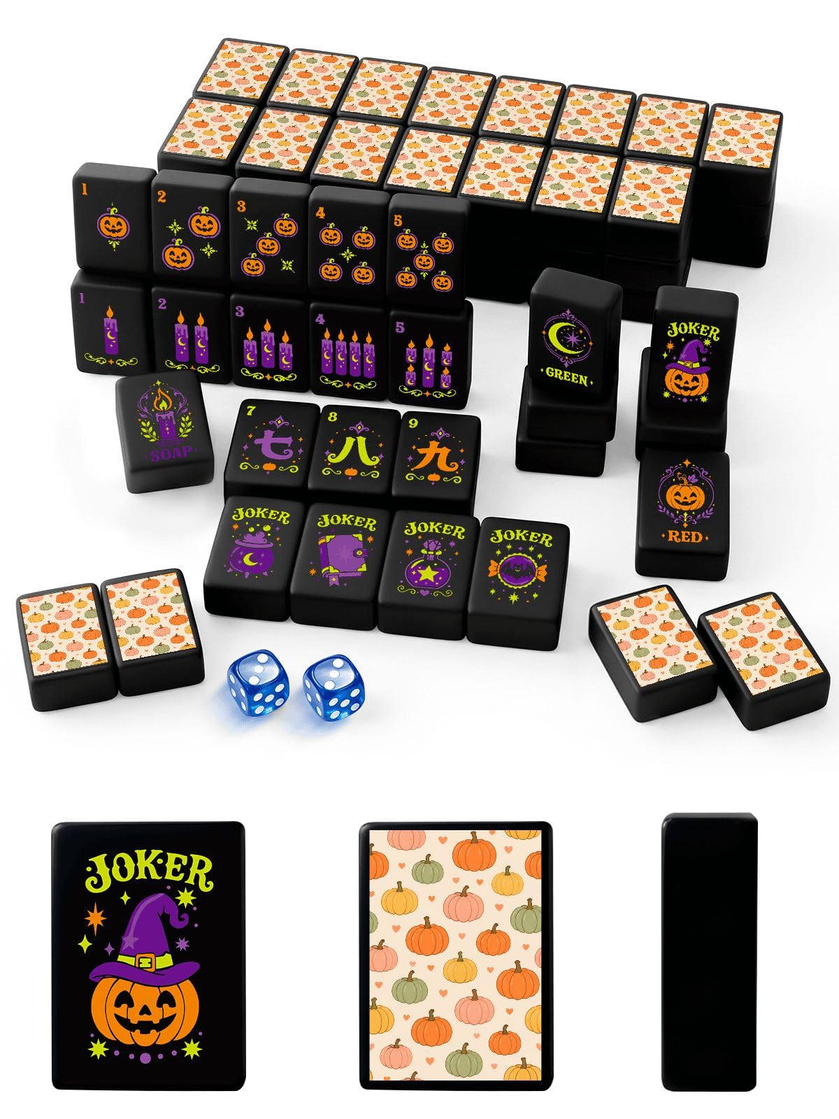 Halloween American Mahjong Tile Set