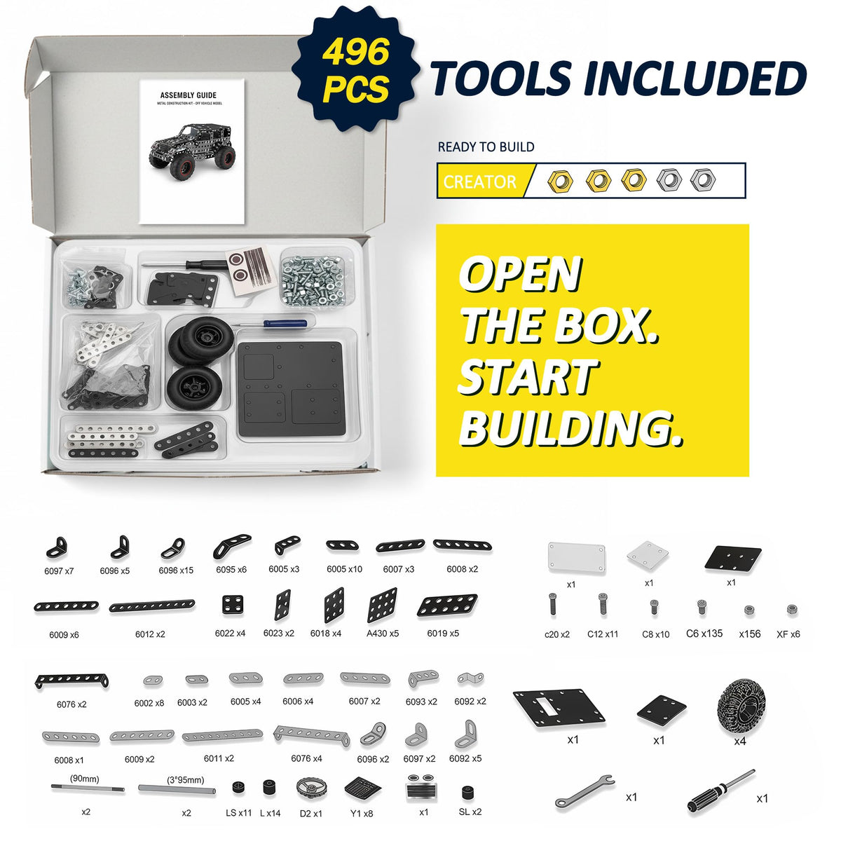 ROHSCE Metal Building Toys for Boys & Girls 8-12 Years Old