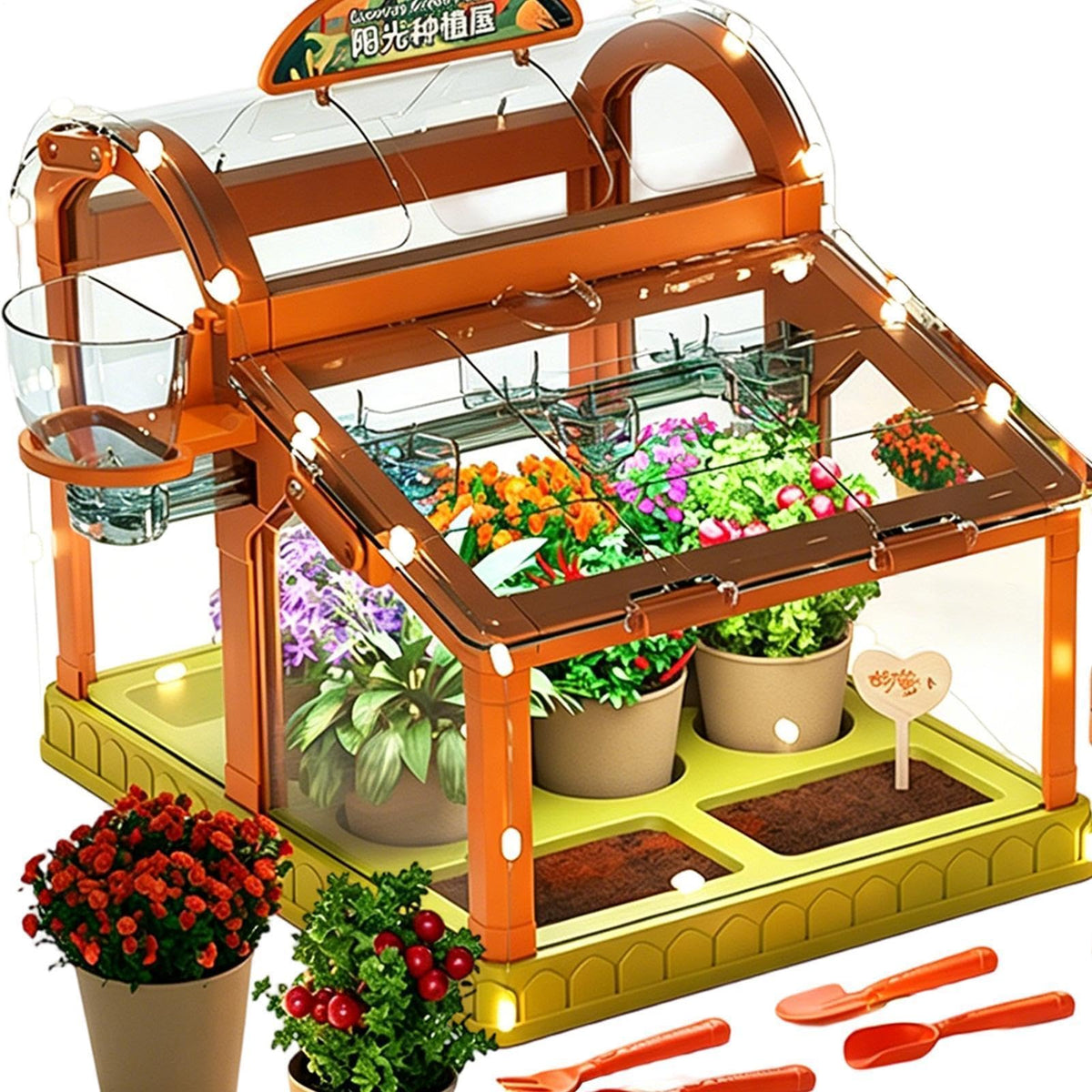 Kids Indoor Plant Growing Greenhouse Kit