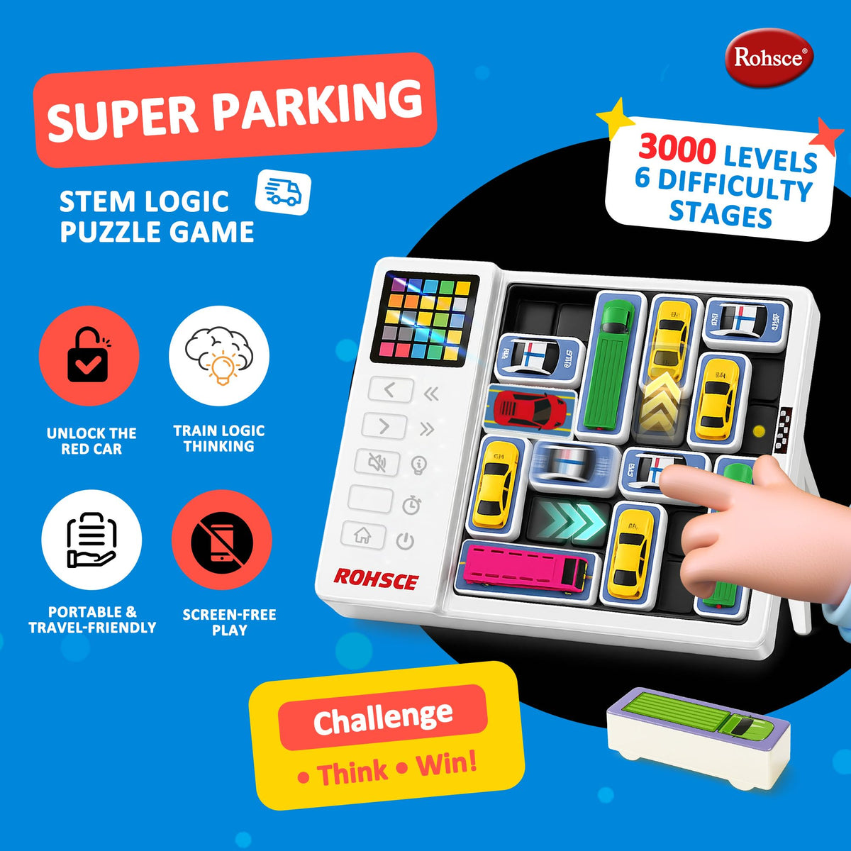 Huarong Road Logic Parking Puzzle Game