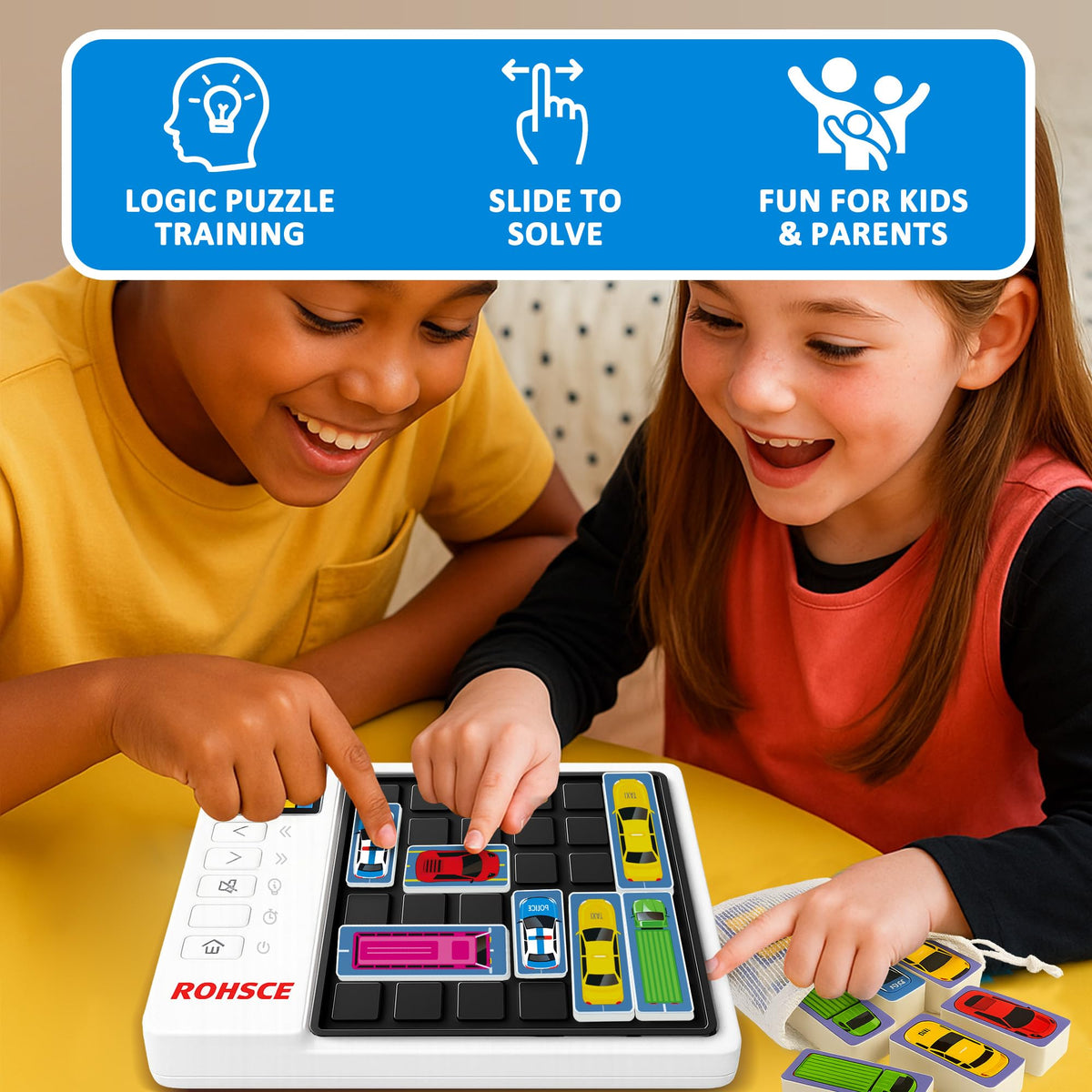 Huarong Road Logic Parking Puzzle Game