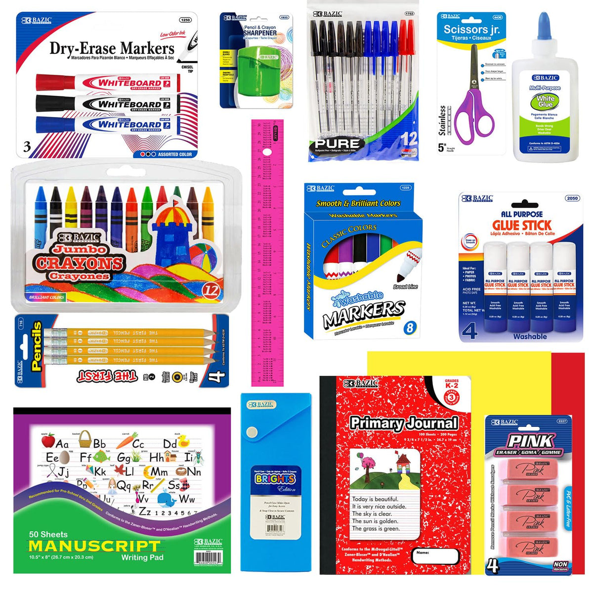 OMURA Primary School Supply Essentials Box