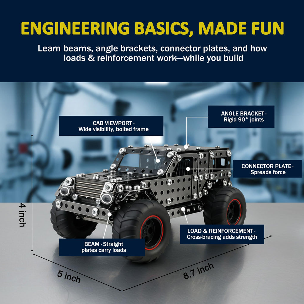 ROHSCE Metal Building Toys for Boys & Girls 8-12 Years Old
