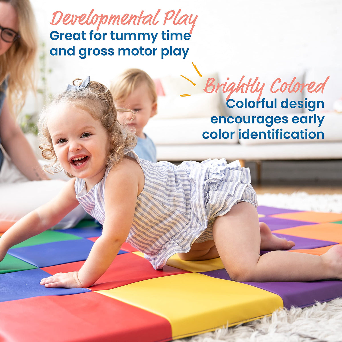 ECR4Kids SoftZone Patchwork Activity Mat