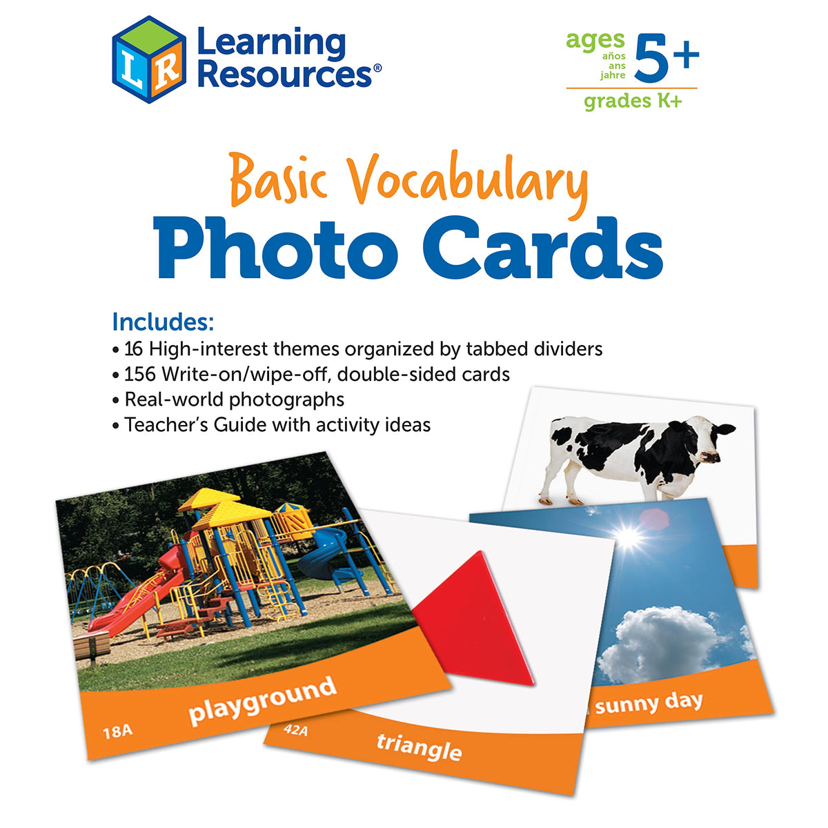 Learning Resources Basic Vocabulary Photo Cards